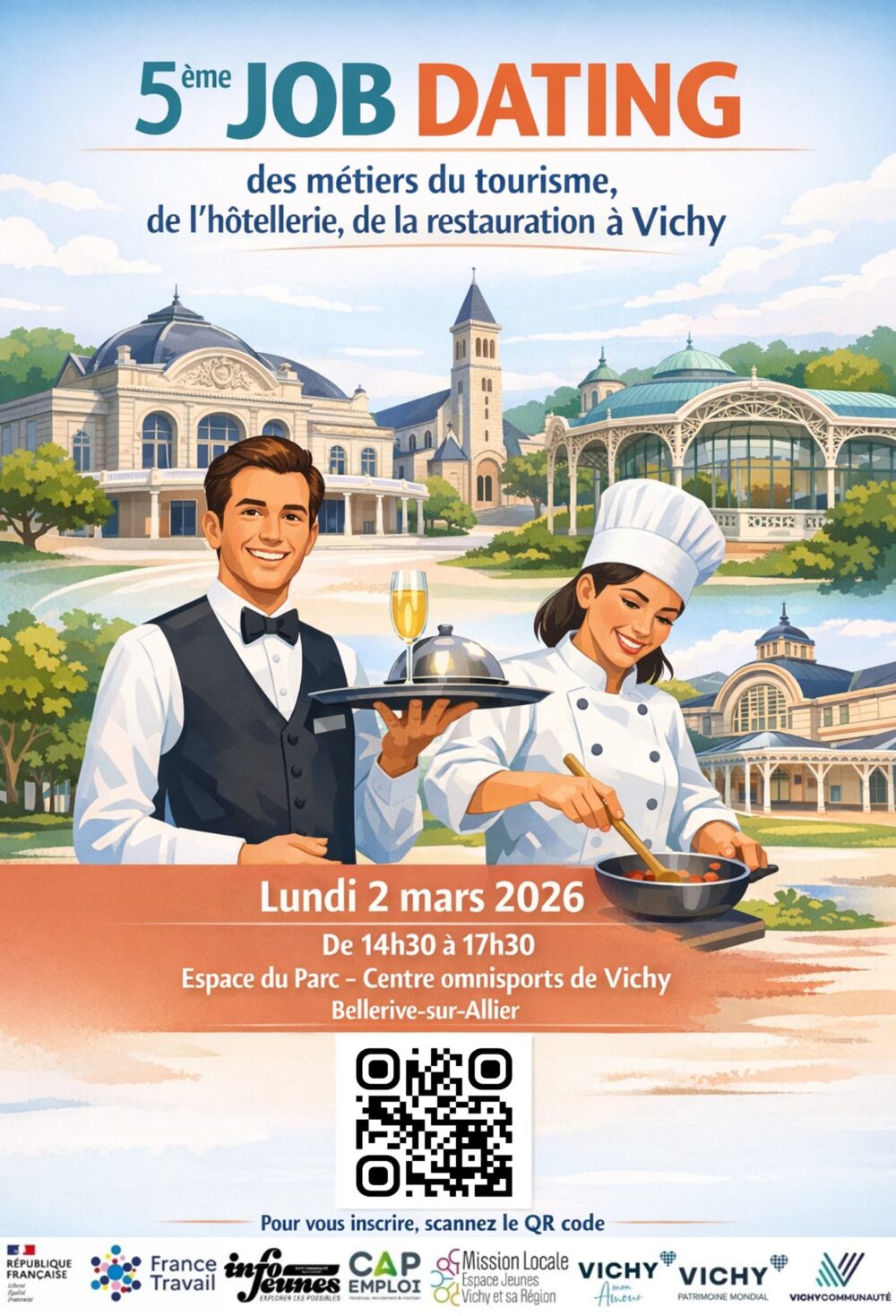 5ème Job Dating métiers du tourisme 2026 - affiche